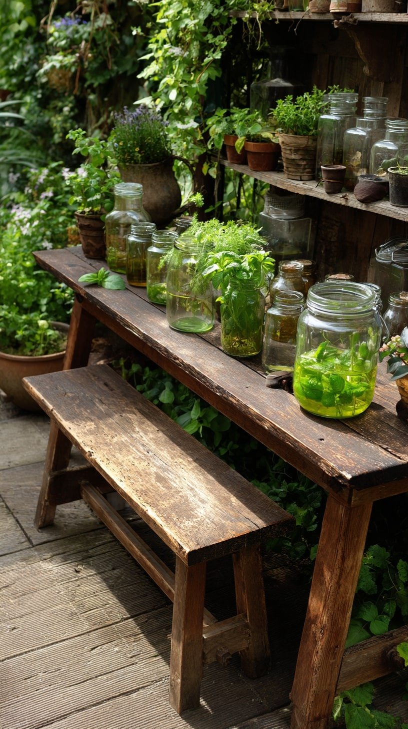 Set Up a Herb Bench for Sun-Driven Infusions