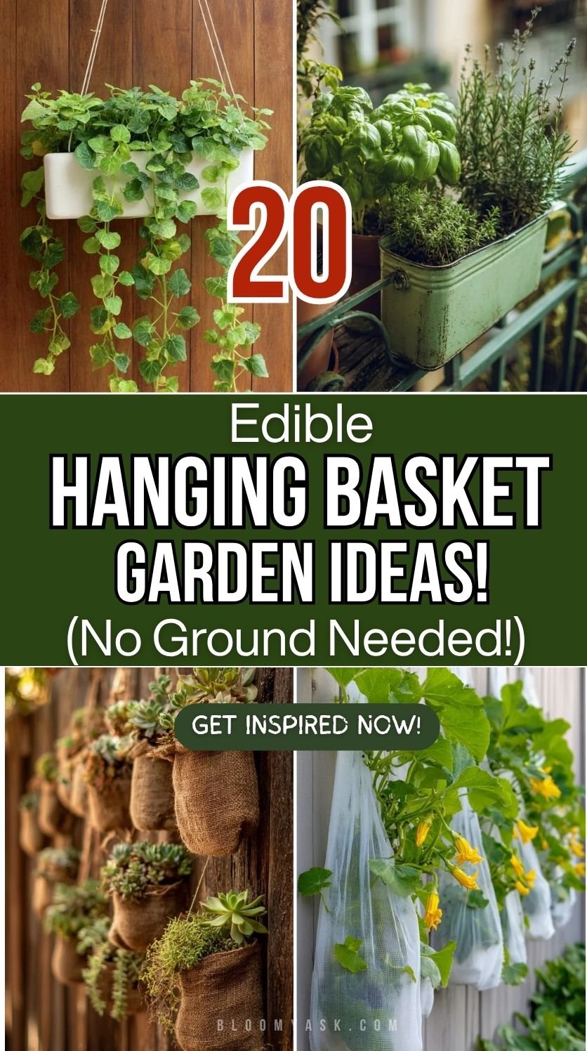 Edible Hanging Basket Garden Ideas (No Ground Needed!)